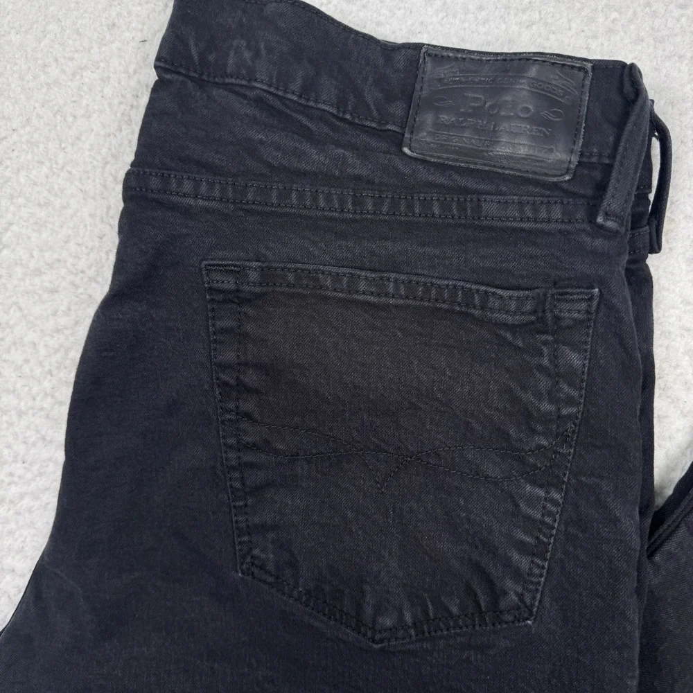 Polo Ralph Lauren The Sullivan Slim Jeans Mens 36x30 Black Denim Stretch RL Pant